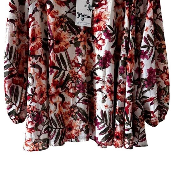 Show Me Your Mumu Jamie Tunic Lined Bohemian Multicolor Floral SZ XS #2392 - Picture 3 of 14